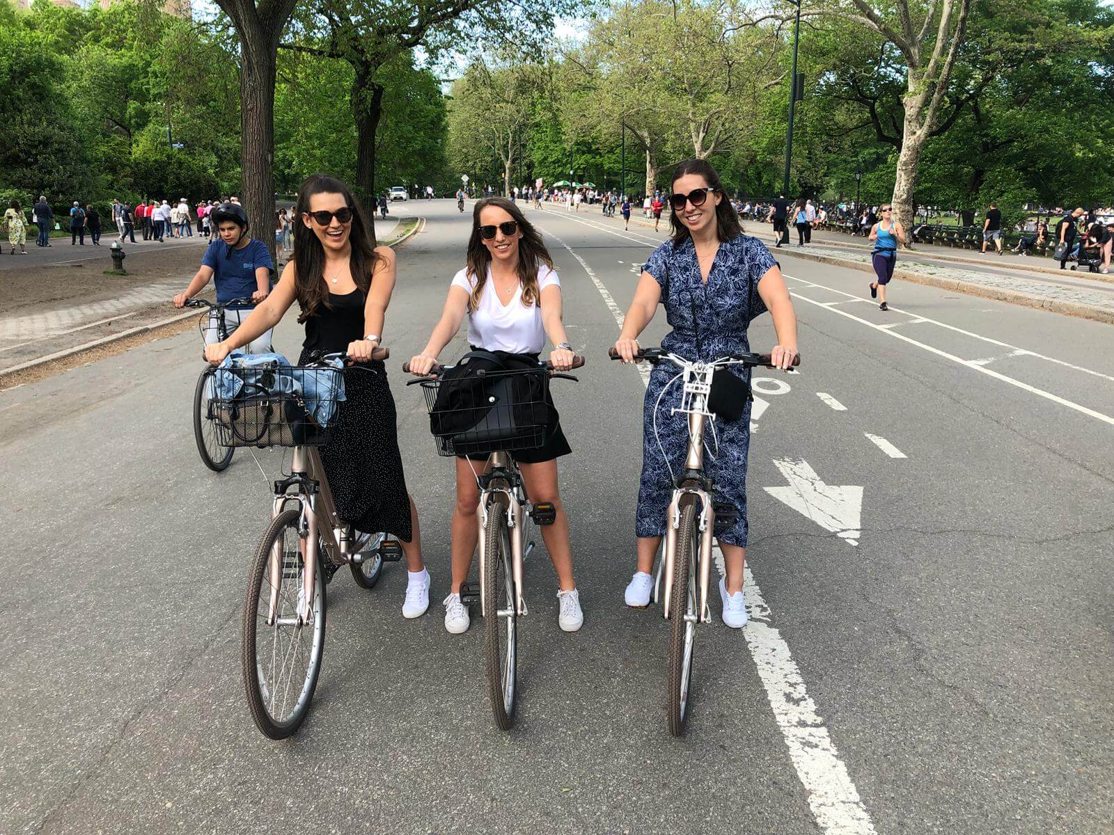 New Yorkriding bikes in central park