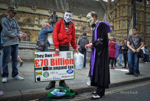 Facebook tax avoidance protest