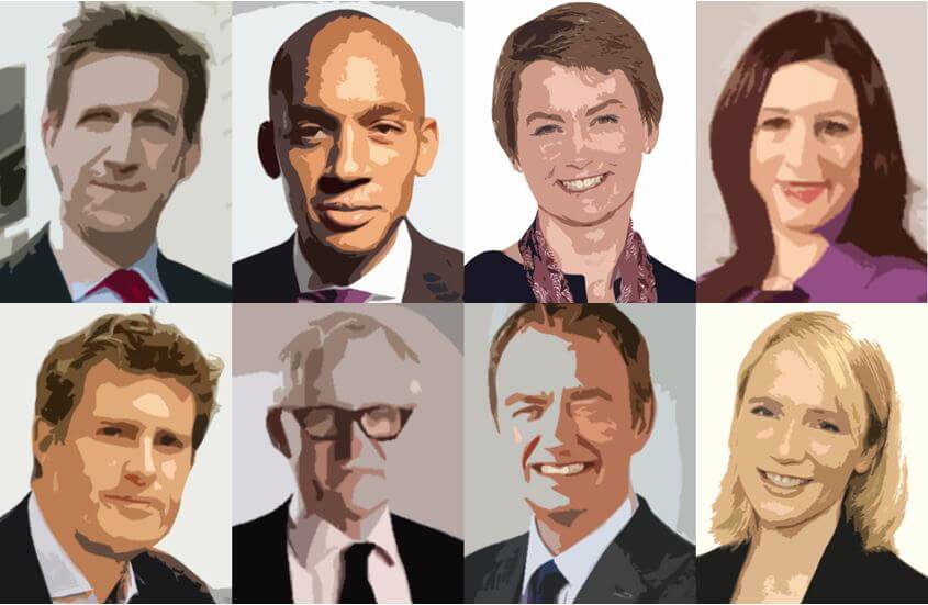 Dan Jarvis, Chukka Umunna, Yvette Cooper, Rachel Reeves, Tristram Hunt, Norman Lamb, Tim Farron, Stella Creasy