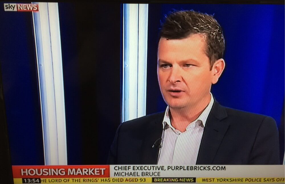 Purplebricks' CEO, Michael Bruce, gives his expertise on Sky News