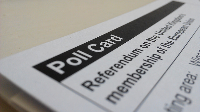 Poll Card EU Referendum Brexit Voting Card