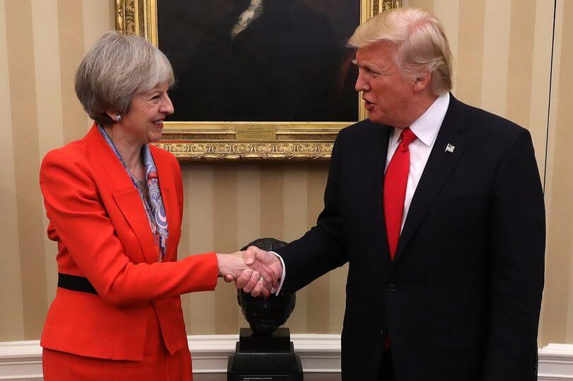 Theresa May Donald Trump White House Meeting