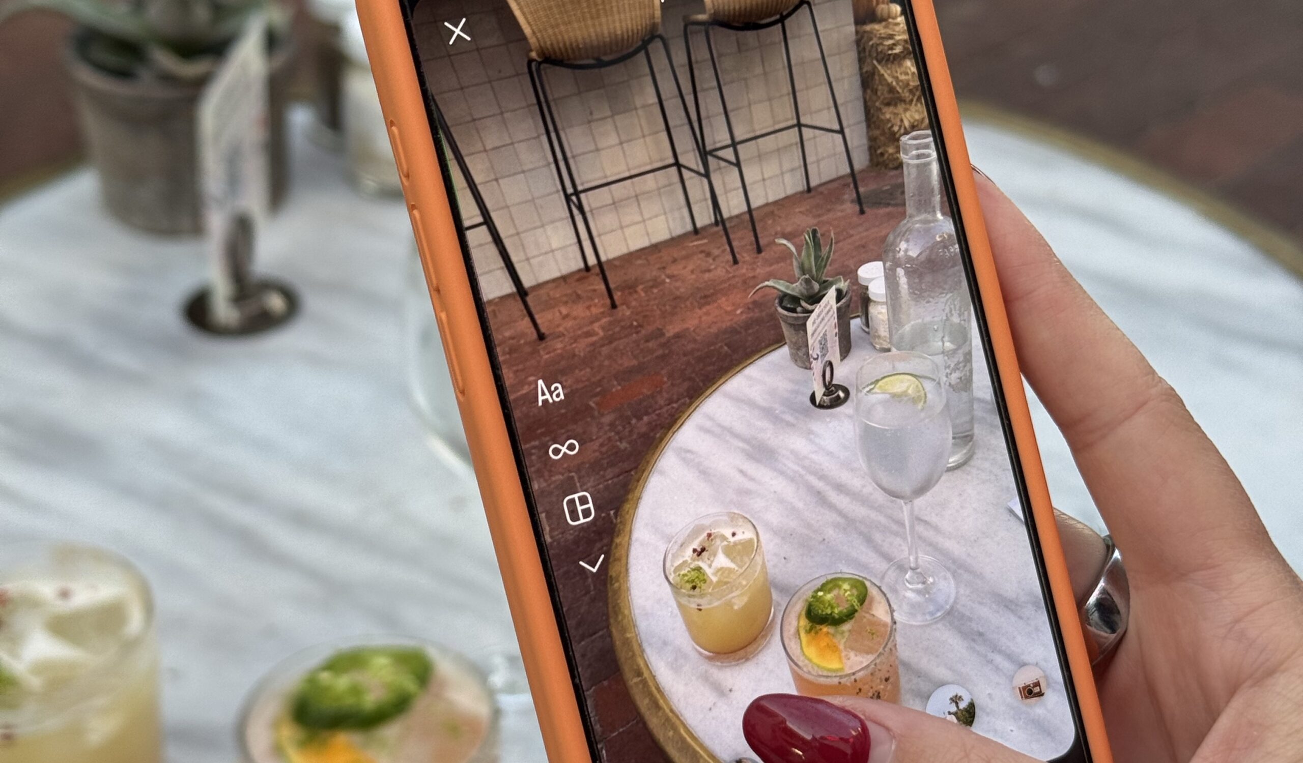 Person capturing content for a social media agency - The PHA Group