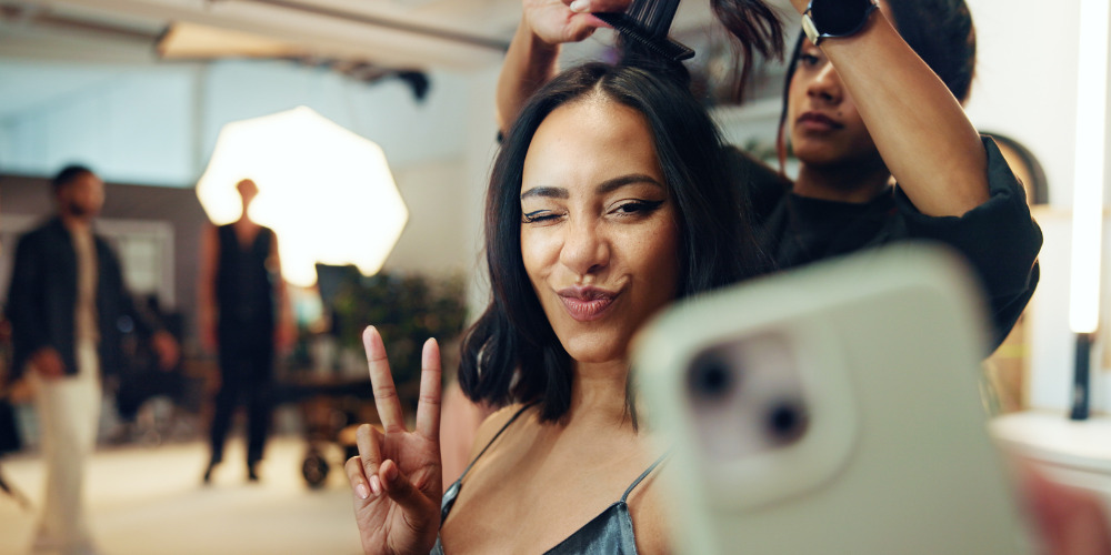 Influencer getting ready for photoshoot - The PHA Group