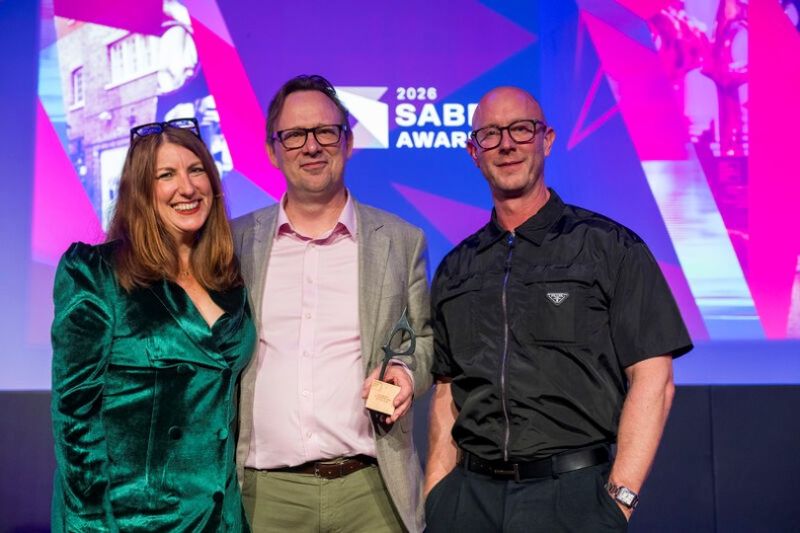 The PHA Group being awarded UK AOTY Best PR Agency at the SABRE Awards